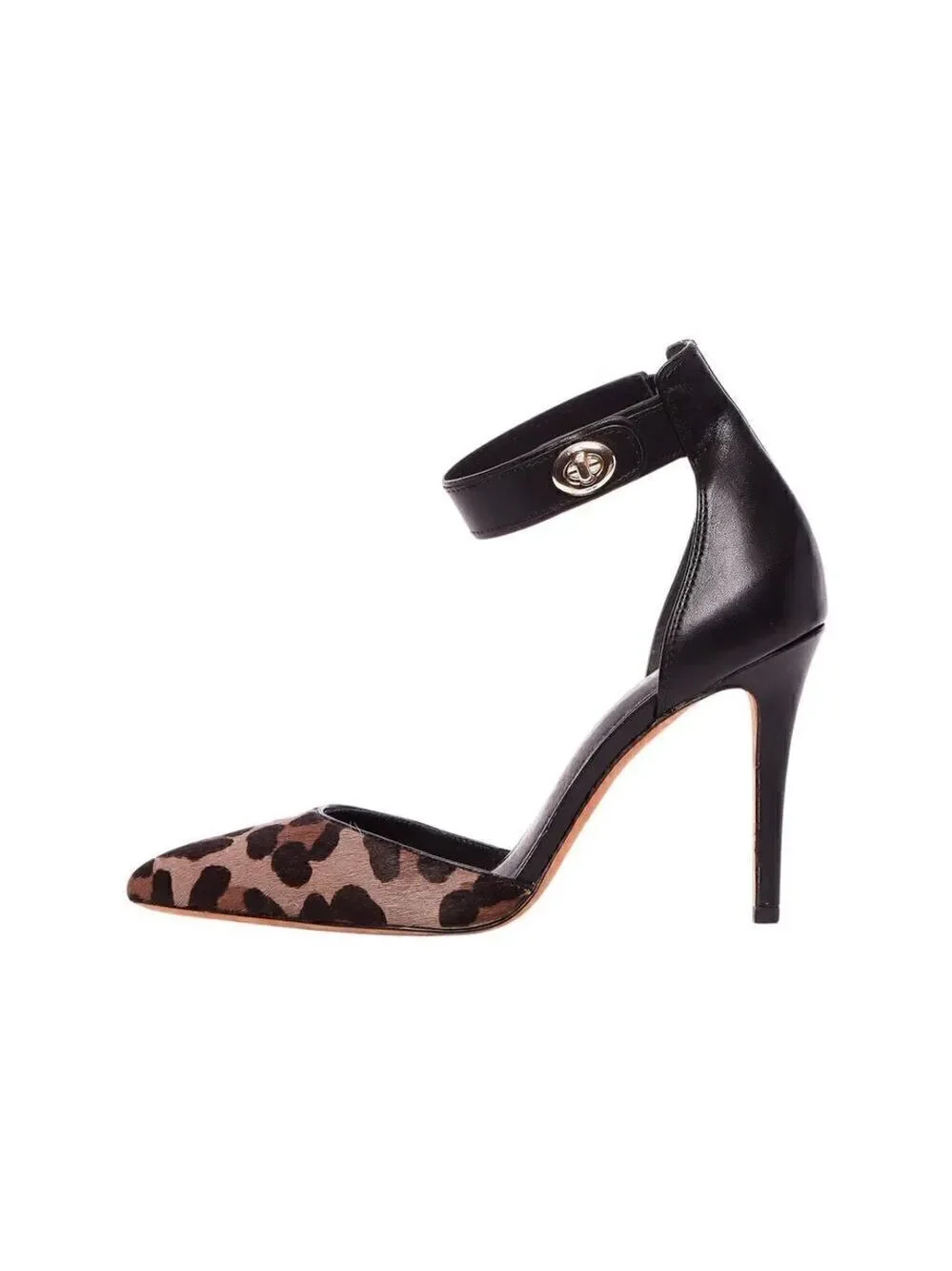 New Coach Houston Ocelot Calf Hair Calfskin Heels